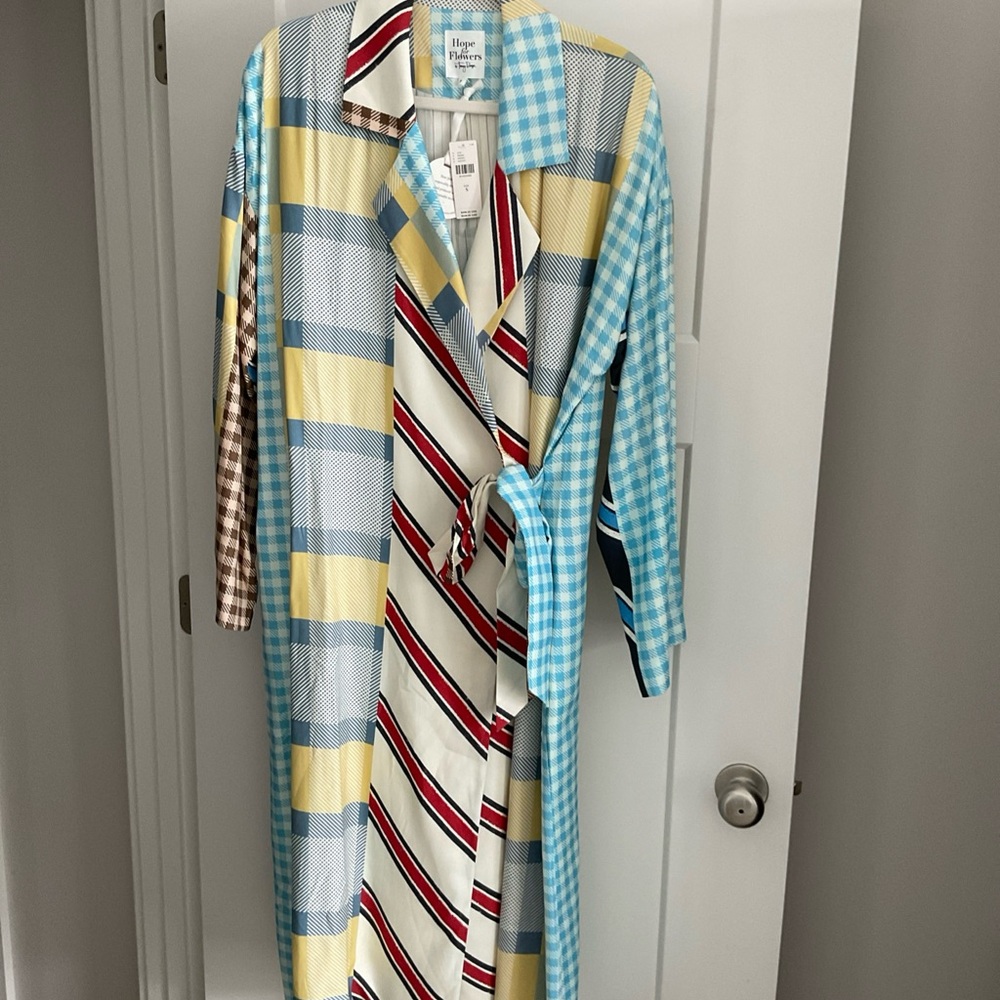 Tracy Reese Multicolor Trench Coat